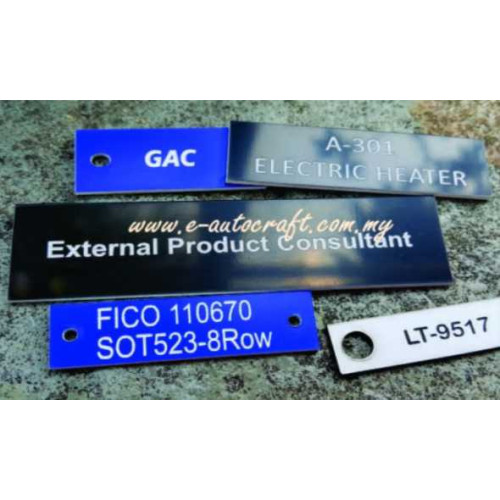 Label Tag Rowmark / Traffolyte laser engraving LTNRT/L_01